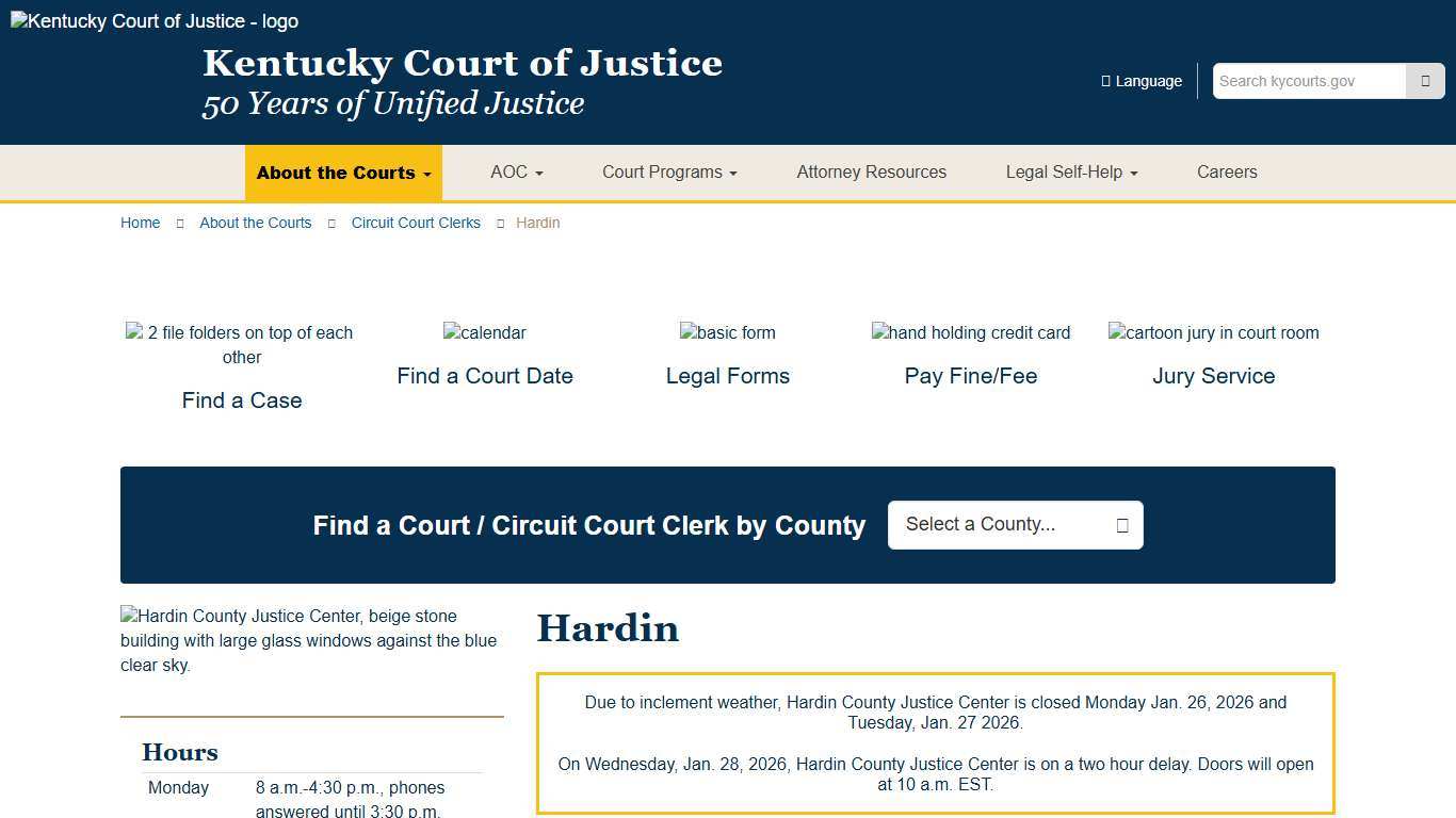 Hardin - Kentucky Court of Justice